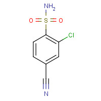 34263-52-0 2-chloro-4-cyanobenzenesulfonamide chemical structure