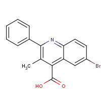 330834-94-1 6-bromo-3-methyl-2-phenylquinoline-4-carboxylic acid chemical structure