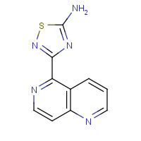 1179362-59-4 3-(1,6-naphthyridin-5-yl)-1,2,4-thiadiazol-5-amine chemical structure