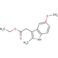 17536-38-8 ethyl 2-(5-methoxy-2-methyl-1H-indol-3-yl)acetate chemical structure