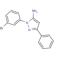 890764-15-5 2-(3-bromophenyl)-5-phenylpyrazol-3-amine chemical structure