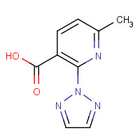 1293285-43-4 6-methyl-2-(triazol-2-yl)pyridine-3-carboxylic acid chemical structure