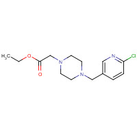 1169699-53-9 ethyl 2-[4-[(6-chloropyridin-3-yl)methyl]piperazin-1-yl]acetate chemical structure