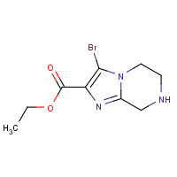 1170776-06-3 ethyl 3-bromo-5,6,7,8-tetrahydroimidazo[1,2-a]pyrazine-2-carboxylate chemical structure
