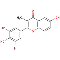 104567-72-8 2-(3,5-dibromo-4-hydroxyphenyl)-6-hydroxy-3-methylchromen-4-one chemical structure