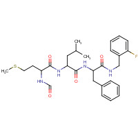 112898-02-9 N-[1-[(2-fluorophenyl)methylamino]-1-oxo-3-phenylpropan-2-yl]-2-[(2-formamido-4-methylsulfanylbutanoyl)amino]-4-methylpentanamide chemical structure