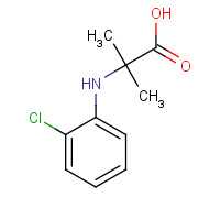 65937-39-5 2-(2-chloroanilino)-2-methylpropanoic acid chemical structure