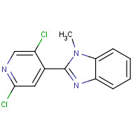 1269771-37-0 2-(2,5-dichloropyridin-4-yl)-1-methylbenzimidazole chemical structure