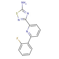 1179360-82-7 3-[6-(2-fluorophenyl)pyridin-2-yl]-1,2,4-thiadiazol-5-amine chemical structure