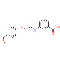 649774-00-5 3-[[2-[4-(hydroxymethyl)phenoxy]acetyl]amino]benzoic acid chemical structure