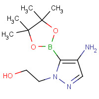 948593-47-3 2-[4-amino-5-(4,4,5,5-tetramethyl-1,3,2-dioxaborolan-2-yl)pyrazol-1-yl]ethanol chemical structure