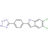 835595-09-0 5,6-dichloro-2-[4-(2H-tetrazol-5-yl)phenyl]-1H-indole chemical structure