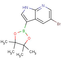 1072152-50-1 5-bromo-3-(4,4,5,5-tetramethyl-1,3,2-dioxaborolan-2-yl)-1H-pyrrolo[2,3-b]pyridine chemical structure