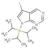 1196662-06-2 (5-iodopyrrolo[2,3-d]pyrimidin-7-yl)-tri(propan-2-yl)silane chemical structure