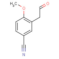 1374573-09-7 4-methoxy-3-(2-oxoethyl)benzonitrile chemical structure