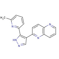 446859-33-2 2-[5-(6-methylpyridin-2-yl)-1H-pyrazol-4-yl]-1,5-naphthyridine chemical structure