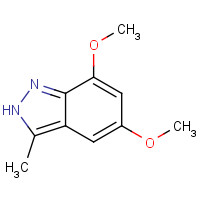 154876-15-0 5,7-dimethoxy-3-methyl-2H-indazole chemical structure