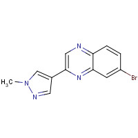 1083325-87-4 7-bromo-2-(1-methylpyrazol-4-yl)quinoxaline chemical structure