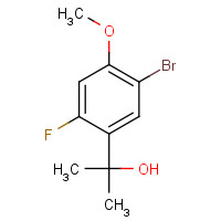 958029-46-4 2-(5-bromo-2-fluoro-4-methoxyphenyl)propan-2-ol chemical structure