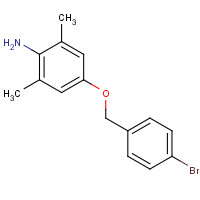 1202160-85-7 4-[(4-bromophenyl)methoxy]-2,6-dimethylaniline chemical structure