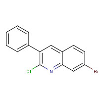 85274-44-8 7-bromo-2-chloro-3-phenylquinoline chemical structure