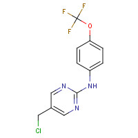 1428558-58-0 5-(chloromethyl)-N-[4-(trifluoromethoxy)phenyl]pyrimidin-2-amine chemical structure