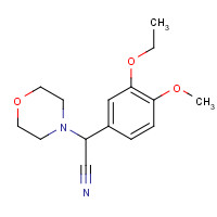 438627-42-0 2-(3-ethoxy-4-methoxyphenyl)-2-morpholin-4-ylacetonitrile chemical structure