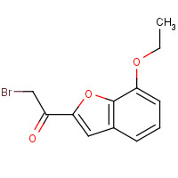 1397237-29-4 2-bromo-1-(7-ethoxy-1-benzofuran-2-yl)ethanone chemical structure