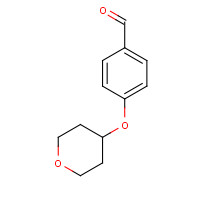 215460-40-5 4-(oxan-4-yloxy)benzaldehyde chemical structure