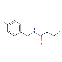 544440-95-1 3-chloro-N-[(4-fluorophenyl)methyl]propanamide chemical structure