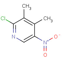 65169-35-9 2-chloro-3,4-dimethyl-5-nitropyridine chemical structure