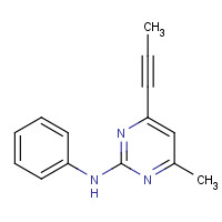 110235-47-7 4-methyl-N-phenyl-6-prop-1-ynylpyrimidin-2-amine chemical structure