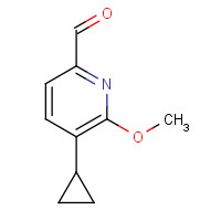 1310948-14-1 5-cyclopropyl-6-methoxypyridine-2-carbaldehyde chemical structure