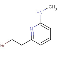721921-47-7 6-(2-bromoethyl)-N-methylpyridin-2-amine chemical structure