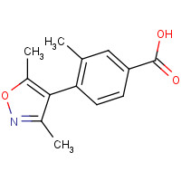 1140461-97-7 4-(3,5-dimethyl-1,2-oxazol-4-yl)-3-methylbenzoic acid chemical structure