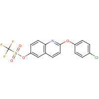 623147-07-9 [2-(4-chlorophenoxy)quinolin-6-yl] trifluoromethanesulfonate chemical structure