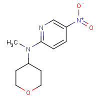 1415793-93-9 N-methyl-5-nitro-N-(oxan-4-yl)pyridin-2-amine chemical structure
