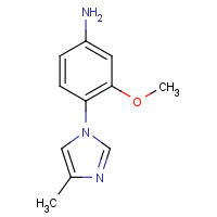 958245-18-6 3-methoxy-4-(4-methylimidazol-1-yl)aniline chemical structure
