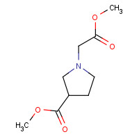121564-87-2 methyl 1-(2-methoxy-2-oxoethyl)pyrrolidine-3-carboxylate chemical structure