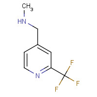 165558-80-5 N-methyl-1-[2-(trifluoromethyl)pyridin-4-yl]methanamine chemical structure