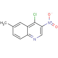 99010-06-7 4-chloro-6-methyl-3-nitroquinoline chemical structure