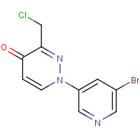 1314389-19-9 1-(5-bromopyridin-3-yl)-3-(chloromethyl)pyridazin-4-one chemical structure
