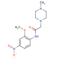 837421-38-2 N-(2-methoxy-4-nitrophenyl)-2-(4-methylpiperazin-1-yl)acetamide chemical structure