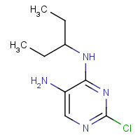 959796-52-2 2-chloro-4-N-pentan-3-ylpyrimidine-4,5-diamine chemical structure