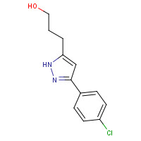 439106-94-2 3-[3-(4-chlorophenyl)-1H-pyrazol-5-yl]propan-1-ol chemical structure