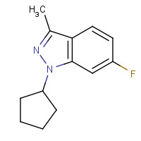 885271-69-2 1-cyclopentyl-6-fluoro-3-methylindazole chemical structure