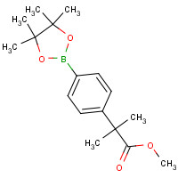 890839-10-8 methyl 2-methyl-2-[4-(4,4,5,5-tetramethyl-1,3,2-dioxaborolan-2-yl)phenyl]propanoate chemical structure