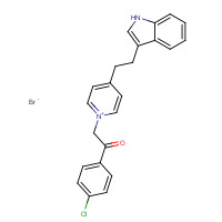 217317-65-2 1-(4-chlorophenyl)-2-[4-[2-(1H-indol-3-yl)ethyl]pyridin-1-ium-1-yl]ethanone;bromide chemical structure