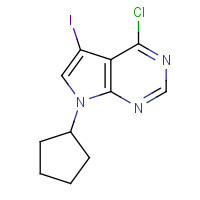 213745-17-6 4-chloro-7-cyclopentyl-5-iodopyrrolo[2,3-d]pyrimidine chemical structure