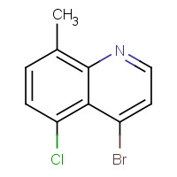 1070879-41-2 4-bromo-5-chloro-8-methylquinoline chemical structure
